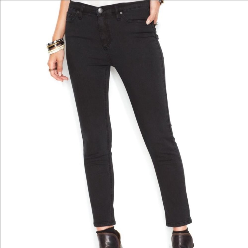 Free People Skinny Black Ankle Jeans